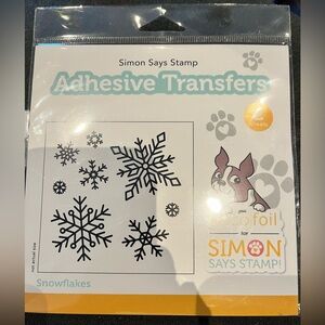 🎄XMAS13-P - Simon Says Stamp Snowflake Adhesive Transfers